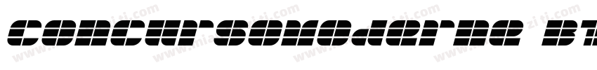 ConcursoModerne BTN Oblique字体转换